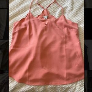 J.Crew Scalloped Coral Camisole Top